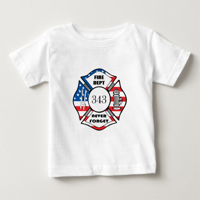 Camiseta De Bebé FDNY Fire Department City Of New York (Anverso)