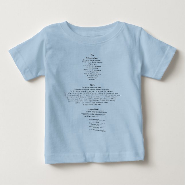 Camiseta De Bebé Fe (Anverso)