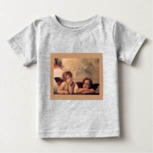Camiseta De Bebé fe angel Raphael vintage antigua bendición de pint