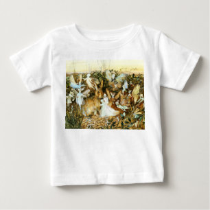 Camiseta De Bebé Fe y conejo