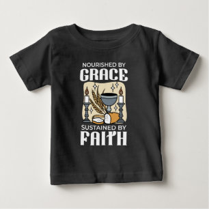 Camiseta De Bebé Fe y Gracia Espiritual – Cristiano Inspirador