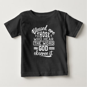 Camiseta De Bebé Fe y Obediencia – Escritura Inspiradora
