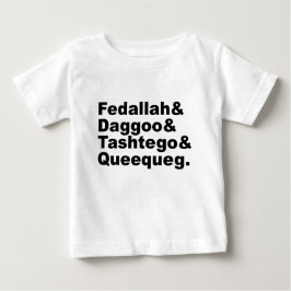 Camiseta De Bebé Fedallah Daggoo Tashtego Queequeg | Moby Dick Pals