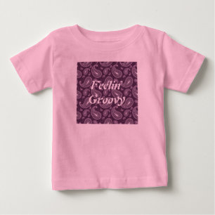 Camiseta De Bebé Feelin Paisley púrpura maravillosa