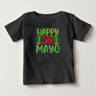 Camiseta De Bebé Felices 5 de Mayo Hombres Festividades Mexicanas
