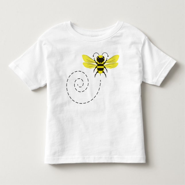 Camiseta De Bebé Felices niños y Chicas voladores de Bumblebee (Anverso)