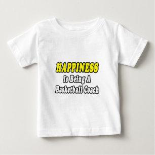 Camiseta De Bebé Felicidad... entrenador de básquetbol