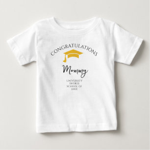 Camiseta De Bebé Felicidades Mamá Graduación Niños 