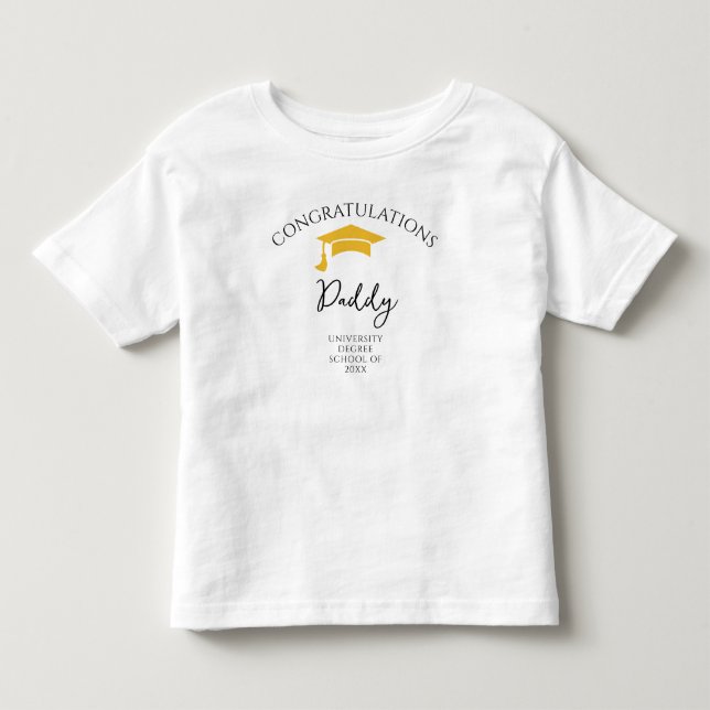 Camiseta De Bebé Felicidades Papá Niños  (Anverso)