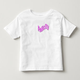 Camiseta De Bebé Felicity Nombre En Rosa,