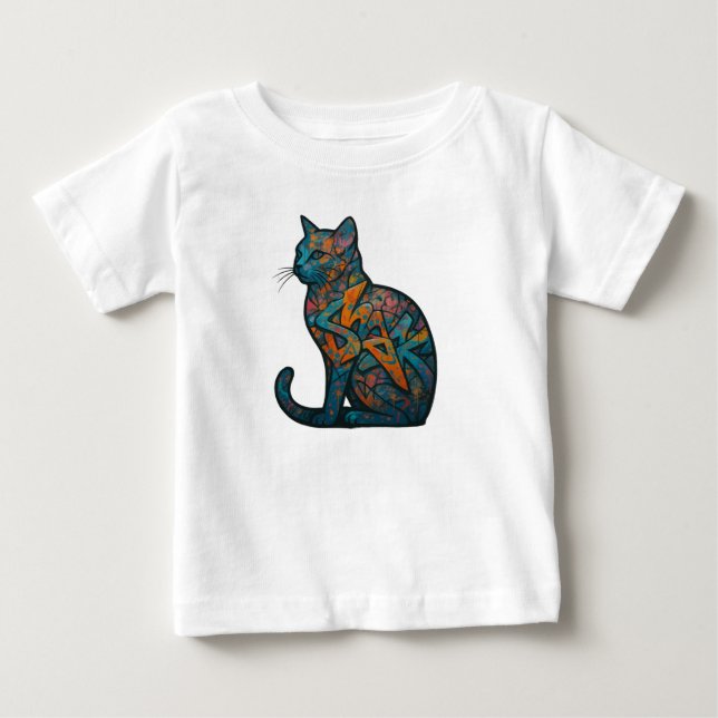 Camiseta De Bebé Feline Inferno (Anverso)
