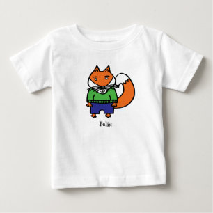 Camiseta De Bebé Felix el Zorro Personalizado