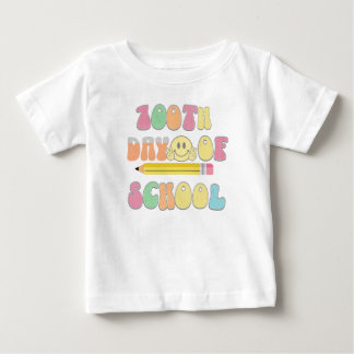 Camiseta De Bebé feliz 100° día de escuela