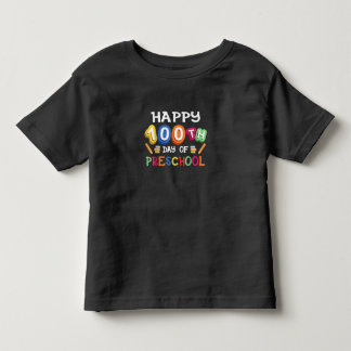 Camiseta De Bebé Feliz 100° día de preescolar