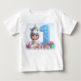 Camiseta De Bebé Feliz 1er Cumpleaños