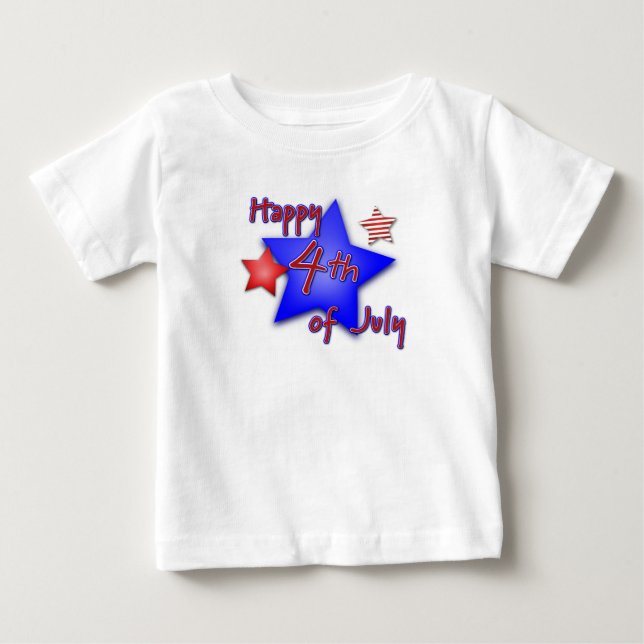 Camiseta De Bebé Feliz 4 de julio (Anverso)