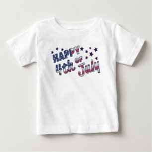 Camiseta De Bebé Feliz 4 de julio
