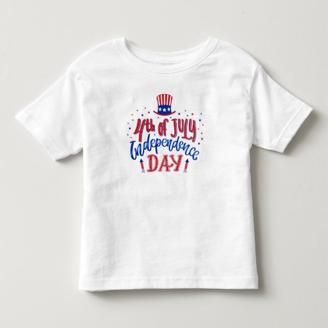 Camiseta De Bebé Feliz 4 de julio (Anverso)