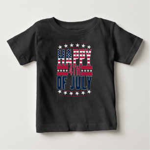 Camiseta De Bebé Feliz 4 de julio-69413