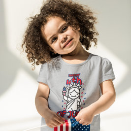 CAMISETA DE BEBÉ FELIZ 4 DE JULIO DÍA DE LA INDEPENDENCIA