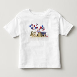 Camiseta De Bebé Feliz 4 de julio USA