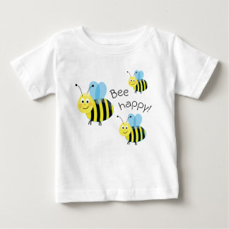 Camiseta De Bebé Feliz Abejas Voladoras Cute Bee Happy