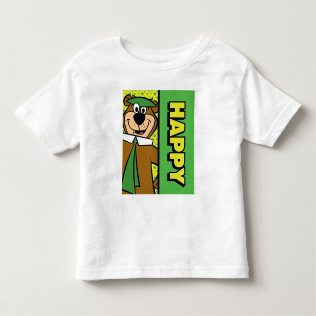 Camiseta De Bebé Feliz año de Yogi (Anverso)
