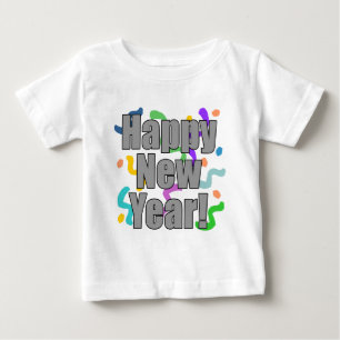 Camiseta De Bebé Feliz Año Nuevo