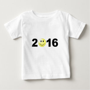 Camiseta De Bebé Feliz Año Nuevo 2016 Número Divertido Dulce