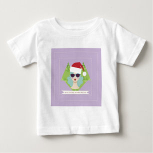 Camiseta De Bebé feliz año nuevo feliz de navidad