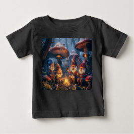 Camiseta De Bebé Feliz arte digital de Gnomes