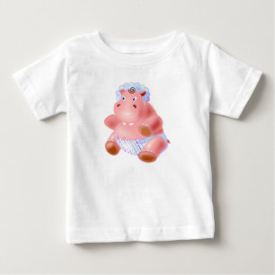 Camiseta De Bebé Feliz bebé Hippo Baby T-Shirt Fun