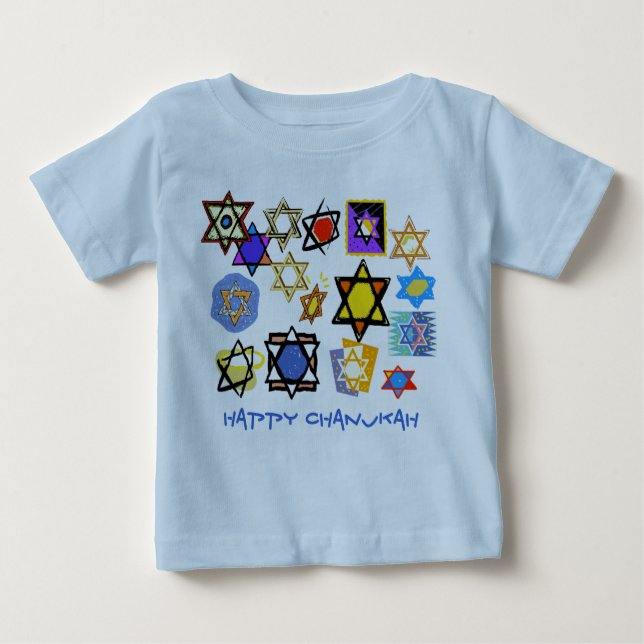 CAMISETA DE BEBÉ FELIZ CHANUKKAH BEBY TEIRS SHIRS - VACACIONES ALTA (Anverso)