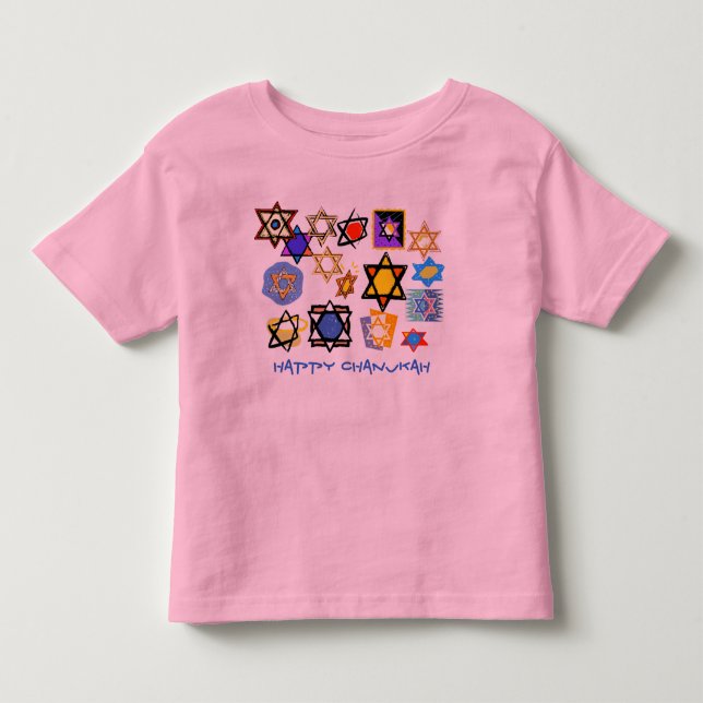 CAMISETA DE BEBÉ FELIZ CHANUKKAH TODDLER TESHIRT - VACACIONES ALTAS (Anverso)