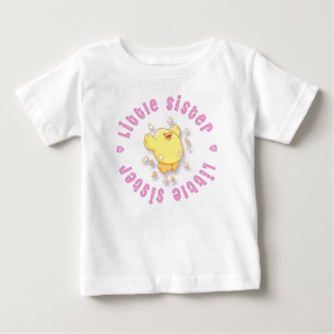 Camiseta De Bebé Feliz Chick Little Sister