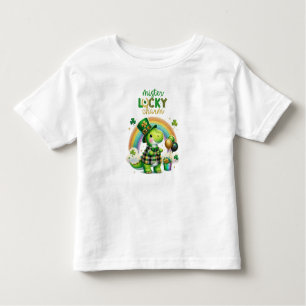 Camiseta De Bebé Feliz Cocodrilo del Día de San Patricio