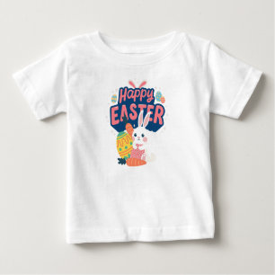Camiseta De Bebé Feliz Conejo de Pascua