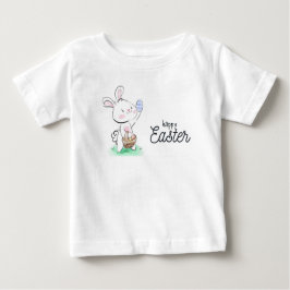 Camiseta De Bebé Feliz Conejo de Pascua
