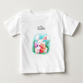 Camiseta De Bebé Feliz Conejo de Pascua