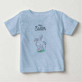 Camiseta De Bebé Feliz Conejo de Pascua