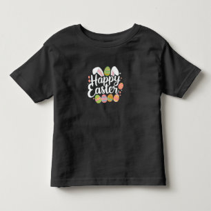Camiseta De Bebé Feliz conejo de Pascua de huevo festivo