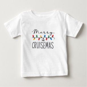 Camiseta De Bebé Feliz Crucero de Navidad Familiar Viaje de Crucero