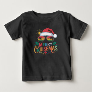 Camiseta De Bebé Feliz Crucero Navidad 2024 Santa Reno Ciervo
