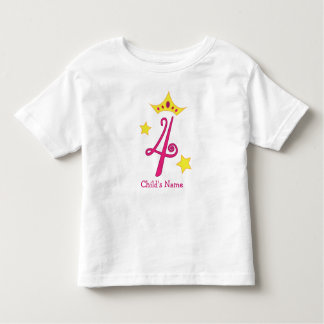 Camiseta De Bebé ¡Feliz cuarto cumpleaños, princesa!