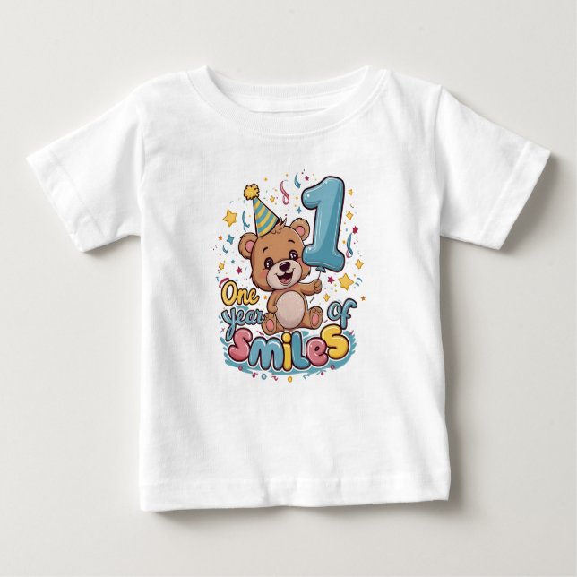 Camiseta De Bebé Feliz cumpleaños (Anverso)