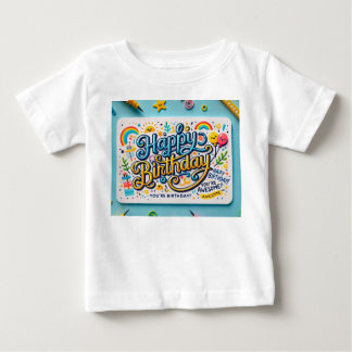 Camiseta De Bebé Feliz cumpleaños
