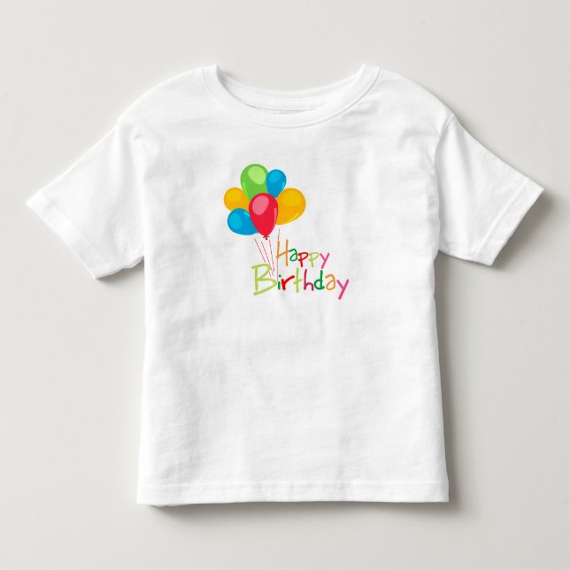Camiseta De Bebé Feliz cumpleaños (Anverso)