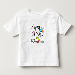 Camiseta De Bebé Feliz cumpleaños al mejor papi del mundo