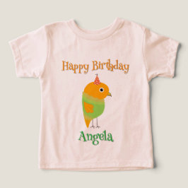 Camiseta de bebé feliz cumpleaños-Chica de regalo