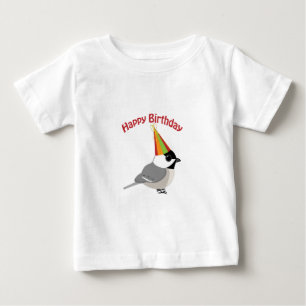 Camiseta De Bebé Feliz cumpleaños Chickadee